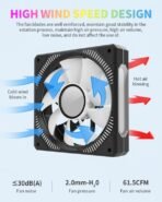 Havit F2096 Gamenote 120mm RGB White Fan – 1800RPM – White - Image 5