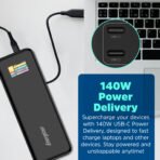 Energizer XP27000PD Power bank , 140W High-SpeedUSB-C PD & USB-A, Laptop Charging Ready – Black - Image 5